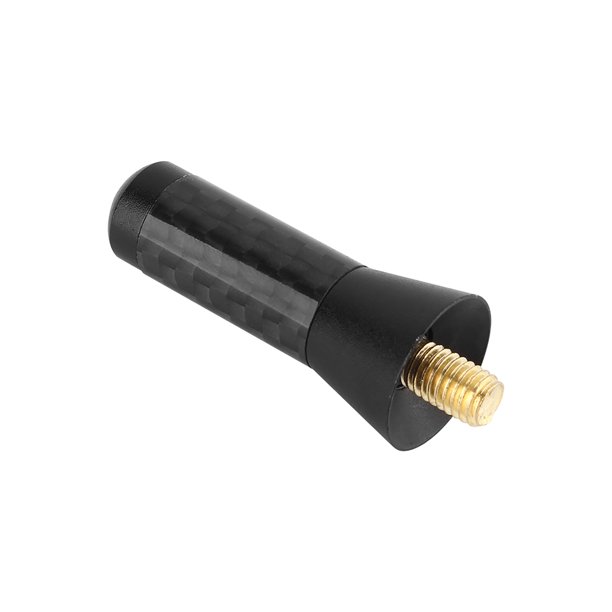 Antena corta del coche, 3,5 cm de aluminio de fibra de carbono, coche corto  (negro)