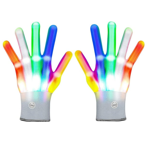 1 par de guantes LED que brillan intensamente Guante luminoso para fiesta  de Halloween de Navidad (a Likrtyny