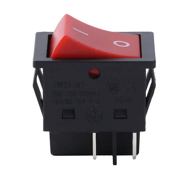 Interruptor basculante 6A 220V con luz - color rojo > interruptores /  pulsadores > componentes electronicos > interruptor basculante > interruptor
