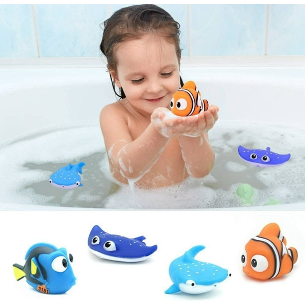 Juguetes de baño para bebé, ducha con termómetro de ducha, elefante  eléctrico, juguetes de agua pulverizada para niños pequeños