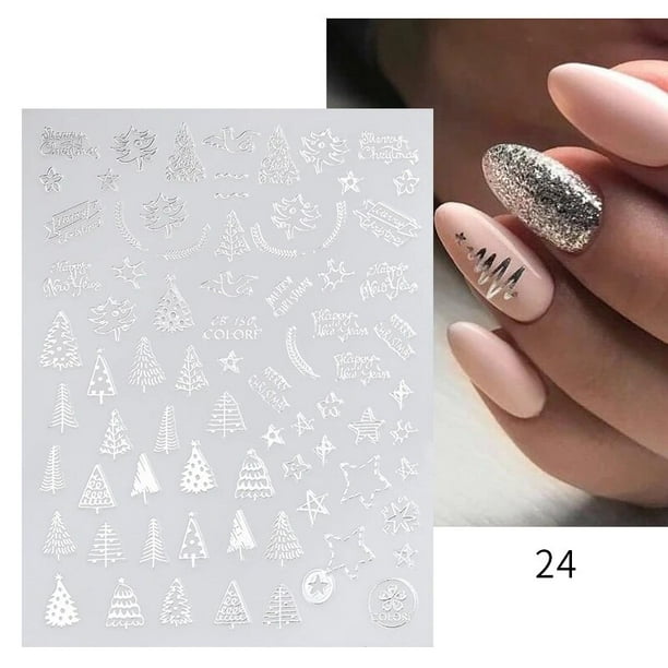 Pegatinas para uñas, un nuevo estilo de decorar las uñas, unidad con 12  diseños se aplica en cima del esmal…