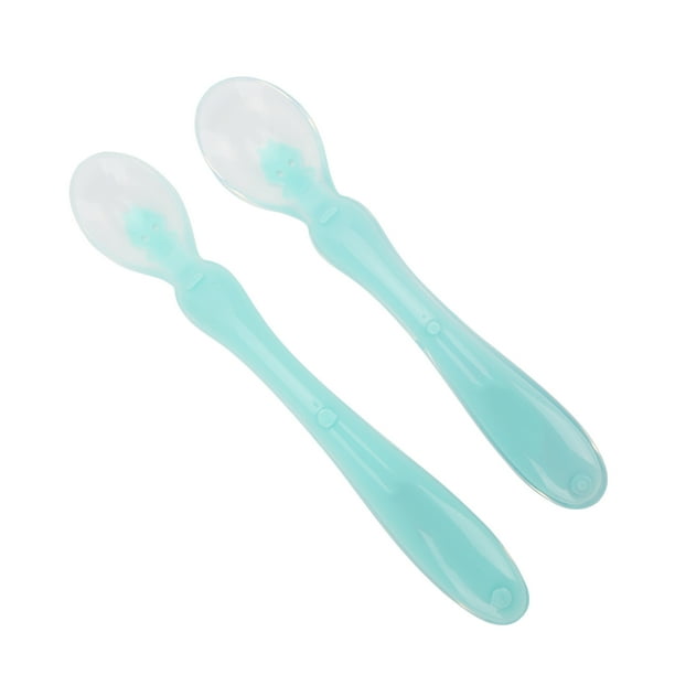 Cucharas De Silicona Para Bebés, Cuchara De Entrenamiento Para Bebés De  Tacto Suave PP Para Restaura EOTVIA Verde