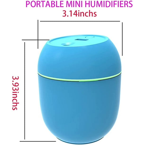 Humidificador de aceite esencial, mini humidificador USB, humidificador  pequeño portátil, humidificador ultrasónico de vapor frío JAMW Sencillez