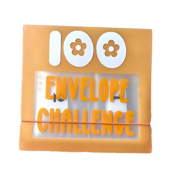 AIERSA Kit de carpeta de desafío de ahorro de dinero, divertido organizador  de libros con sobres de efectivo para 100 días de relleno de efectivo
