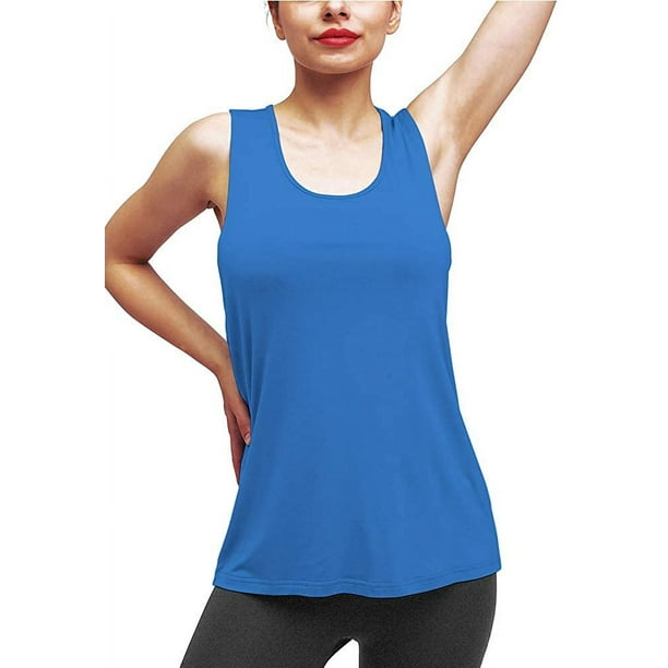 Camisetas de entrenamiento para mujer, camisetas deportivas de yoga,  camisetas largas sin mangas, ropa de entrenamiento de gimnasio Adepaton  LRWJ021-14