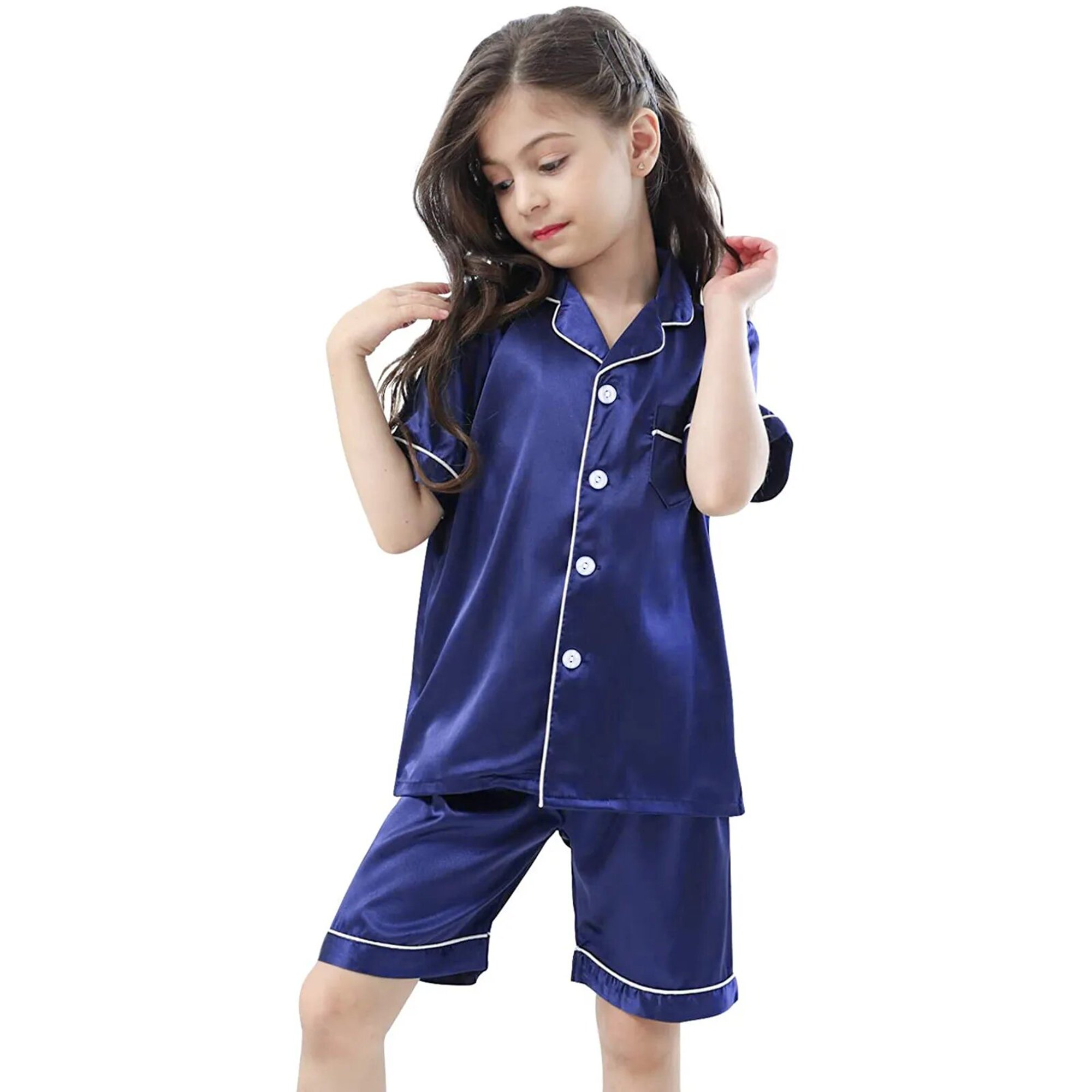 Conjunto de ropa de 2 piezas para bebés, niños y niñas, suave, manga larga,  color liso, casual, sin botones, pantalones sin botones, paquete de ropa