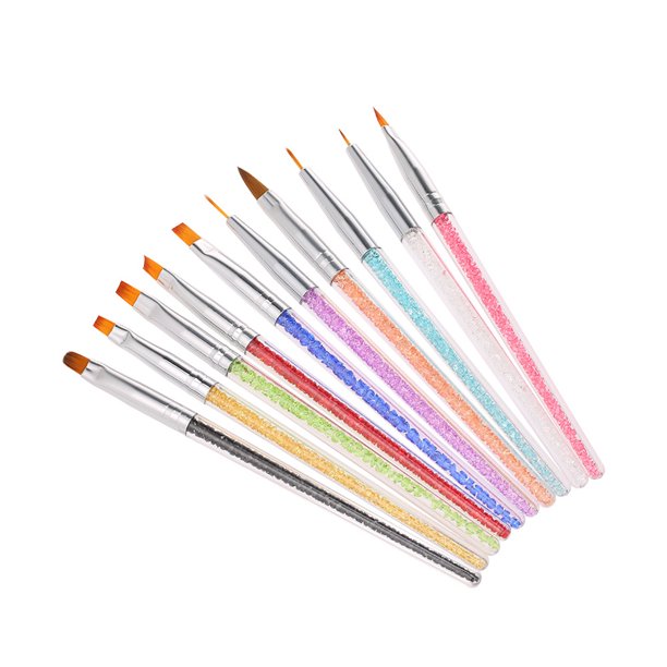 9pcs Pinceles Para Uñas Liner Acrilico Uñas Acrilicas Gel