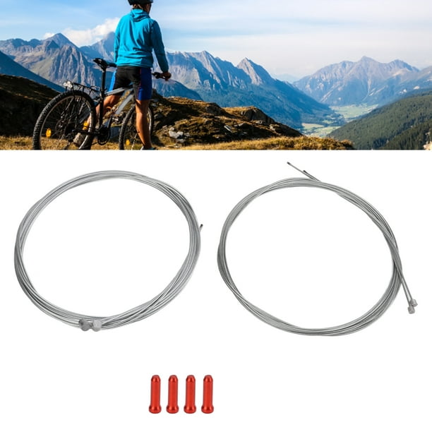 Cable de cambio de cable de freno de bicicleta, cable de engranaje de  bicicleta para bicicleta de montaña, juego de cables de freno de bicicleta  para
