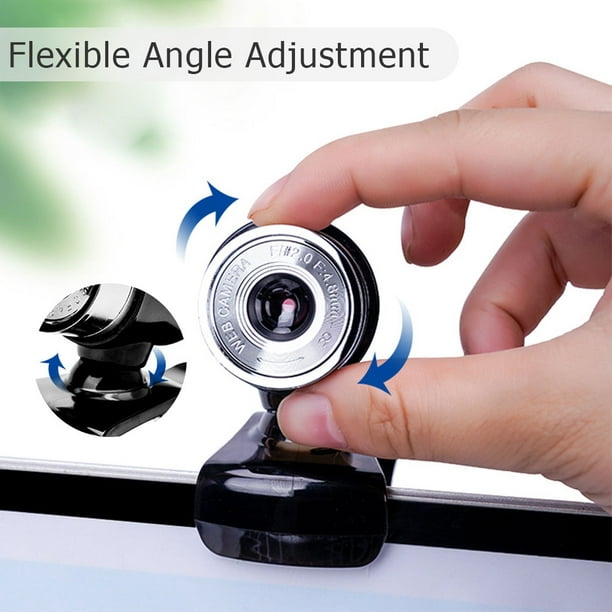 Camara Web Webcam Flexible Usb 480p Con Micrófono Pc Noteb