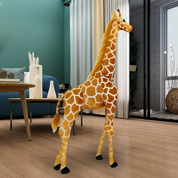 Juguete de jirafa de peluche grande lindo Juguete de peluche de jirafa de  peluche Decoraciones de guardería suaves Grandes para el hogar Nuevo 60cm