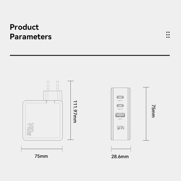 Cargador Usb Tipo C De 20 W Gan Puertos duales portátiles del adaptador de  corriente del cabezal de carga para teléfonos móviles iPhone Huawei  Likrtyny Para estrenar