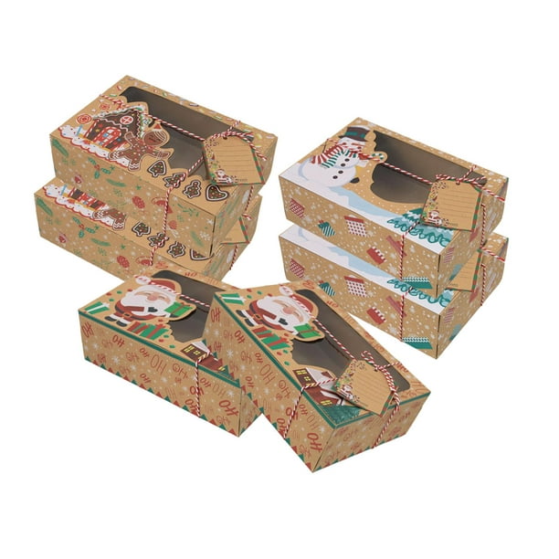 Cajas de cartón de regalo marrón 24 x 22 x 9,5 cm 10 piezas