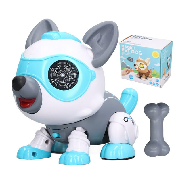 Juguetes para perros eléctricos, juguete interactivo, perro mascota  electrónico para niños (marrón c Ehuebsd libre de BPA