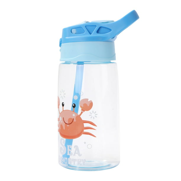 Taza con pajita para niños, botella de agua para niños con botella