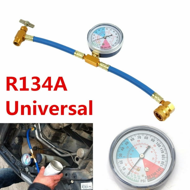 R12 R134a Juego de Manómetros de Aire Acondicionado Refrigerante para R134A  Sunnimix Manómetro de colector