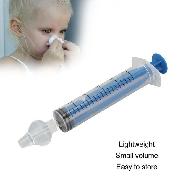 Irrigador nasal de jeringa de 0.3 fl oz, limpiador nasal de silicona para  bebés, irrigador nasal para bebés, limpiador nasal profesional para bebés