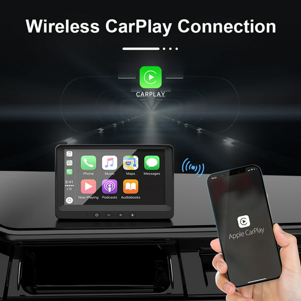 Carplay Inalámbrico Auto Carplay 7 pulgadas Android Auto pantalla táctil  Universal portátil Auto accesorios Likrtyny Accesorios para autos y motos