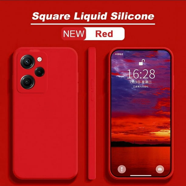Funda Silicona Líquida Ultra Suave Xiaomi Poco X5 5g Color Roja con Ofertas  en Carrefour