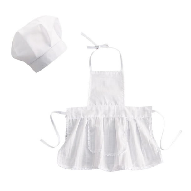 Disfraz de Chef blanco para bebé, accesorio de fotografía para recién  nacido, disfraz de uniforme para bebé, utilería para fotos, trajes,  sombrero