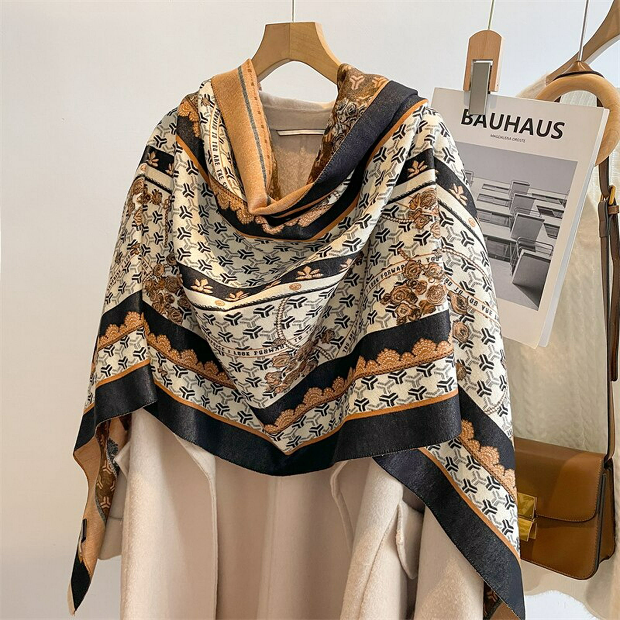 Bufanda de invierno para mujer Pashmina Cashmere Wraps 2022 Diseño  Impresión de lujo Bufandas cálidas Manta gruesa femenina Chal Estolas