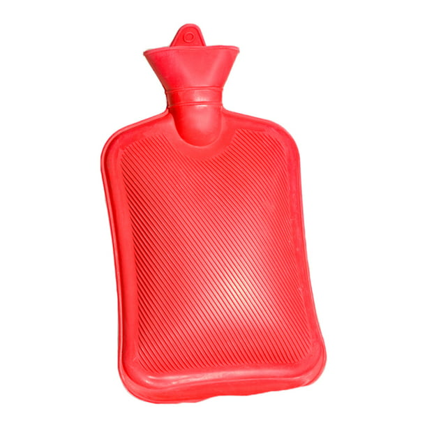 Botella de agua caliente 2L Bolsa de agua caliente duradera de goma para  calentador de pies de mano caliente y
