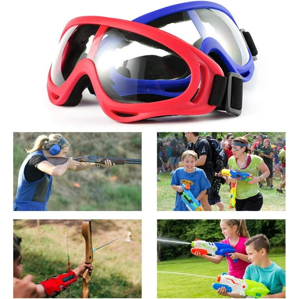 4 Uds. Gafas de seguridad, a prueba de viento y polvo, gafas flexibles para  deportes al aire libre CS Army Nerf, gafas tácticas, protección ocular  XianweiShao 8390613956781