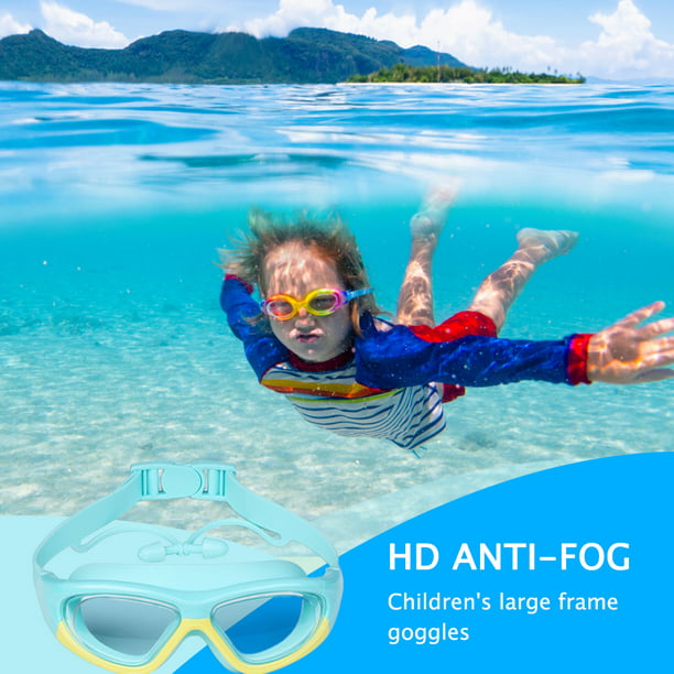 Gafas de natación para niños, gafas de natación profesionales, gafas de  piscina, antivaho, lago, azul, azul JShteea Para Estrenar