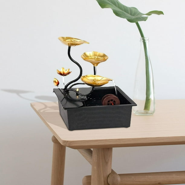 Fuente de mesa para interiores, artesanía elegante con bomba, fuente de agua  decorativa decorativa creativa para sala de estar, escritorio, oficina,  Sunnimix Fuentes de mesa