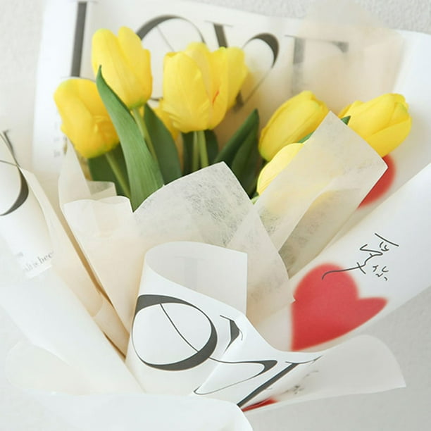 Advancent Papel para envolver flores de 20 piezas, papel impermeable,  tamaño adecuado, Color disponible, amplia gama de usos Almacenamiento y  organización del hogar Rosa Rosa
