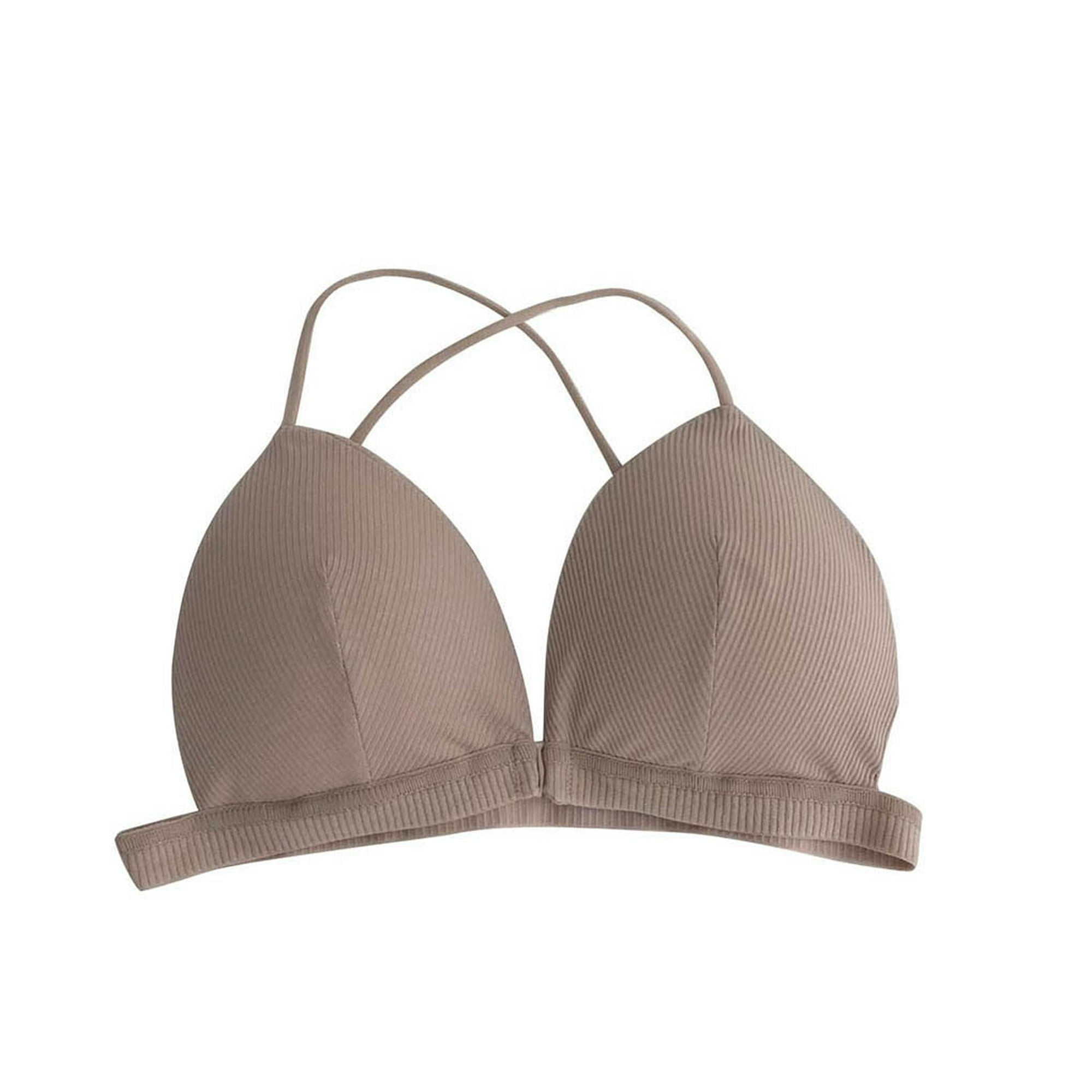  Brasier transpirable con botones frontales y agradable al  tacto, brasier de látex push-up para mujer, cómodo brasier inalámbrico  antiflacidez, ropa interior sexy con correa de hombro ancha para la  espalda, para