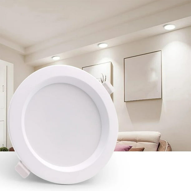 Foco LED pequeño, 9 luces de techo empotradas de 12 V 1 W para cocina,  escaleras, armario, pasillo, iluminación de bricolaje, blanco cálido,  blanco