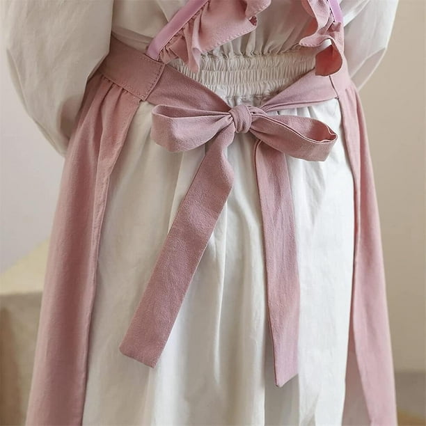 Delantal impermeable de lino para mujer bolsillos trasero cruzado delantal  de yute Vestido - China Delantales de lino y delantal con espalda cruzada  precio