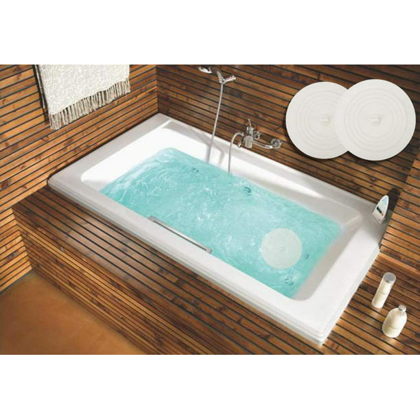 Tapón universal para bañera, 2 unidades, tapón de fregadero, tapón de  drenaje de ducha de baño, tapón de drenaje de bañera de silicona, tapón de
