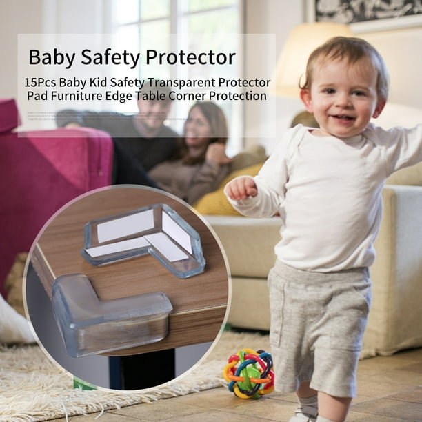 Protector de borde de pared a prueba de bebés, protectores de esquinas de  seguridad para niños, espuma para armarios, cajones de cocina, tocador