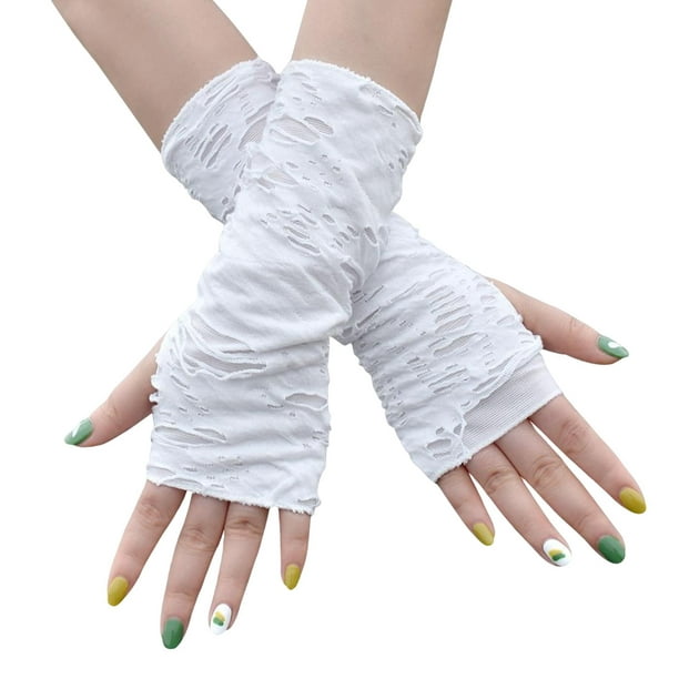 Comprar Guantes sin dedos finos de algodón para mujer, guantes