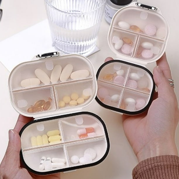 Caja planificadora de medicamentos, organizador semanal de medicamentos, 7  cajas diarias de medicamentos, caja de medicamentos para el día diseñada  para el futuro