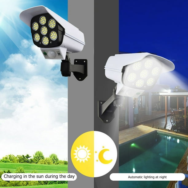 Lámpara 3 modos 77 LED Lámpara de pared solar Sensor de movimiento PIR Luz  de calle impermeable Ndcxsfigh Nuevos Originales | Walmart en línea