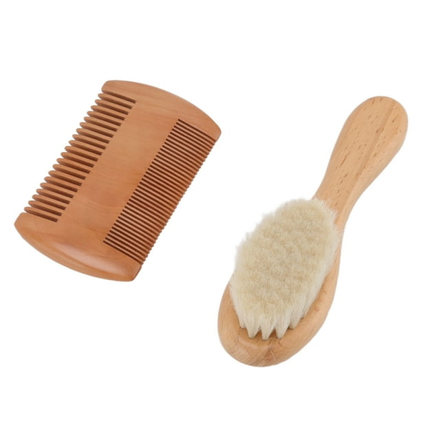 Cepillo de pelo de madera para bebé, cepillo de pelo de madera para bebé,  cepillo de pelo para bebé recién nacido, diseño de clase mundial Jadeshay A