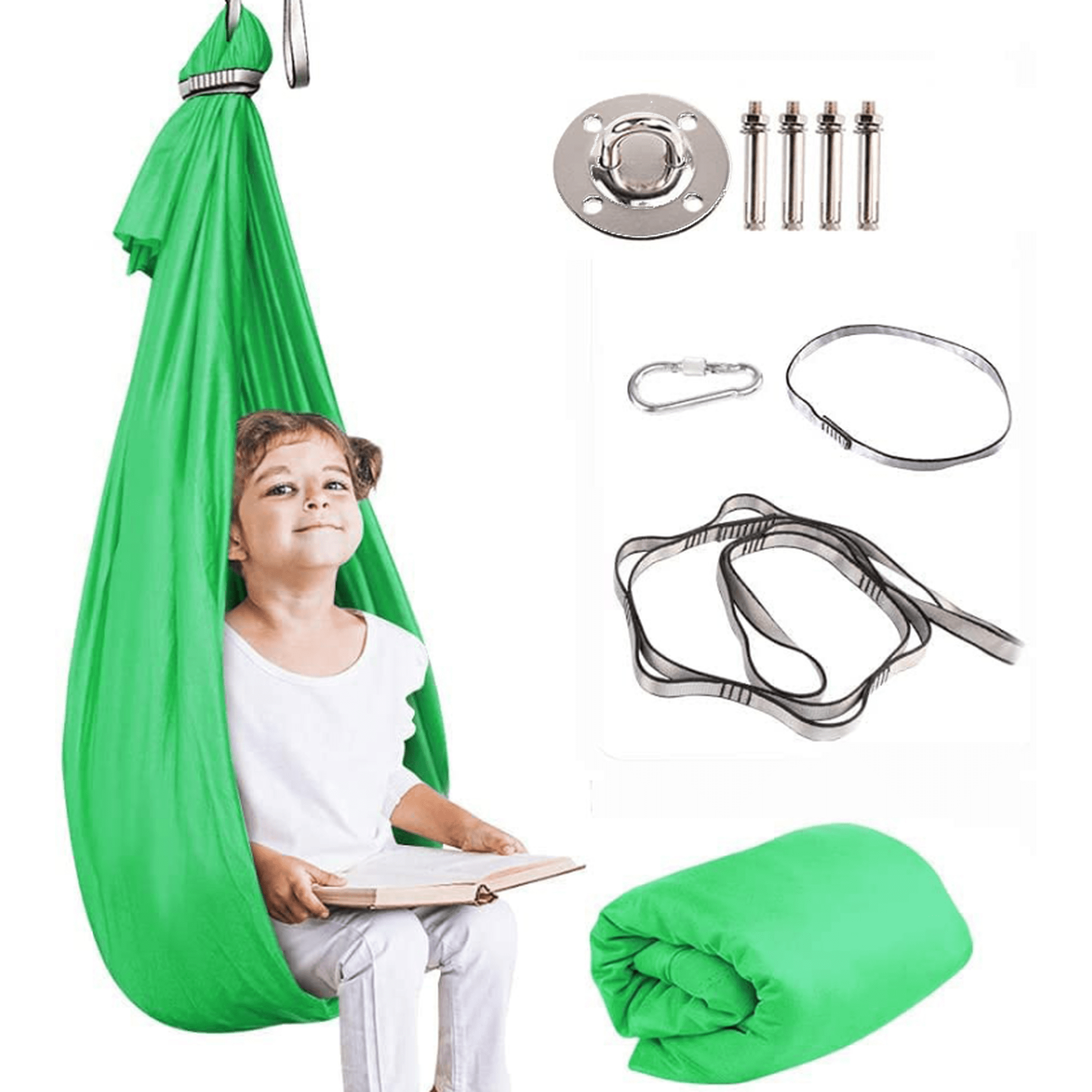 Harkla Columpio Sensorial Para Niños Y Adultos, Soporta 300 Libras Columpio Sensorial Para Interiores Y Exteriores Para Un Efecto Calmante Similar
