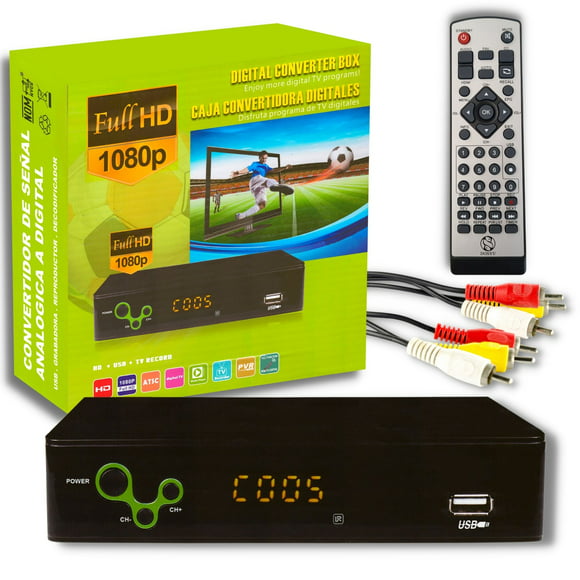 decodificador digital para televisión convertidor tv a canales digitales de alta definición 1080p tv full hd señal digital hdmi dosyu dyatc02