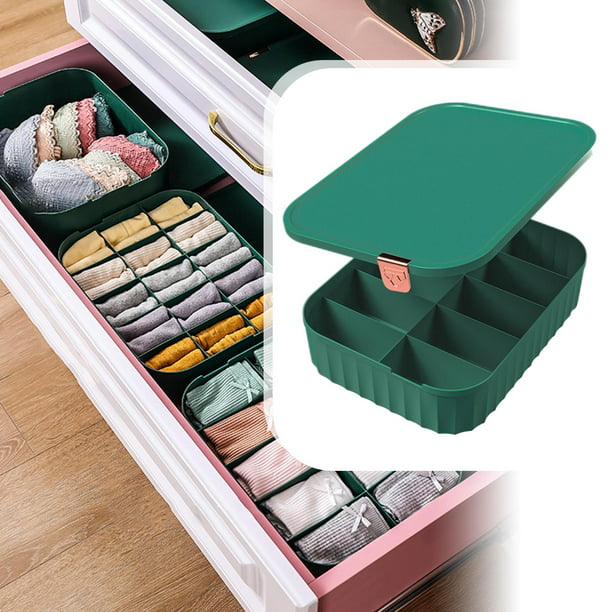 Cajón para ropa interior, organizador de sujetadores, caja de  almacenamiento de calcetines con tapa Gloria Organizador de ropa interior
