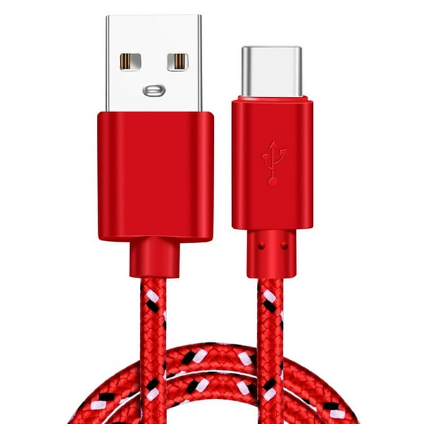 Carga rápida Tipo-C USB C Cables de teléfono móvil 1M / 2M / 3M Cable USB C  Carga rápida para Samsung S10 Plus Huawei Cable trenzado de nylon Tan  Jianjun unisex