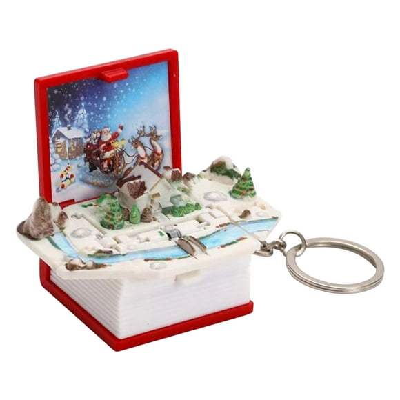 teissuly christmas folding bounce book mini keychain christmas pendant christmas tree stocking christmas gift for christmas party supplies teissuly wer202310060227