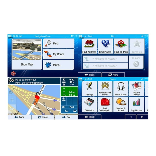  Sistema de navegación para coche, dispositivo de navegación GPS  de 5 pulgadas, navegador GPS universal para coche, bicicleta, ambulancia,  autobús, taxi, camión : Electrónica