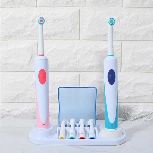 Soporte para cepillo de dientes eléctrico, con caja organizadora de 4  cabezales de cepillo, para Oral B