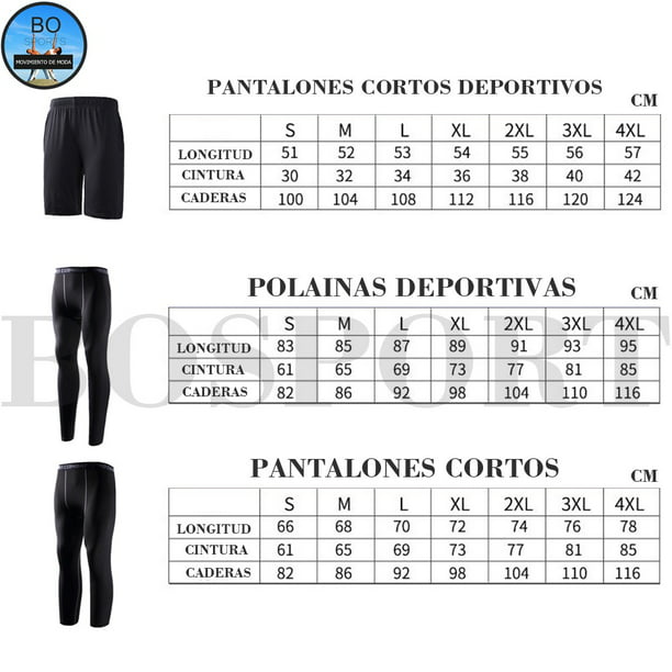 BOSPORT Licra deportiva hombre Leggings Deportivos BOSPORT Para Hombre ,  3/4 Medias , Pantalones Cor pangjing