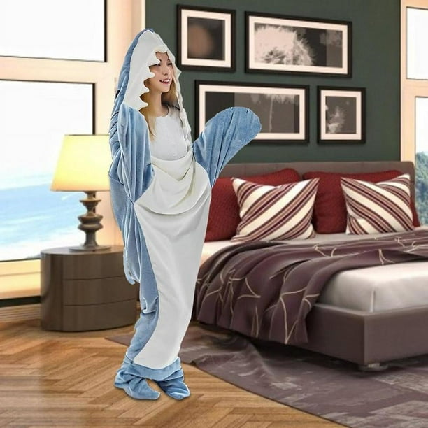 Pijama de tiburón Sudadera con capucha para niño adulto pijama de