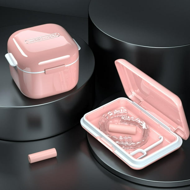 Caja Dental de plástico portátil, contenedor de caja para vasos