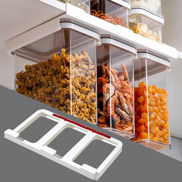Caja de almacenamiento de alimentos transparente apilable, cajón
