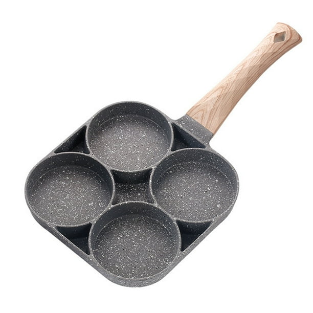 IAXSEE Sartén antiadherente para panqueques de 4 tazas de utensilios de  cocina para panqueques, sartén de tortilla de aleación de aluminio